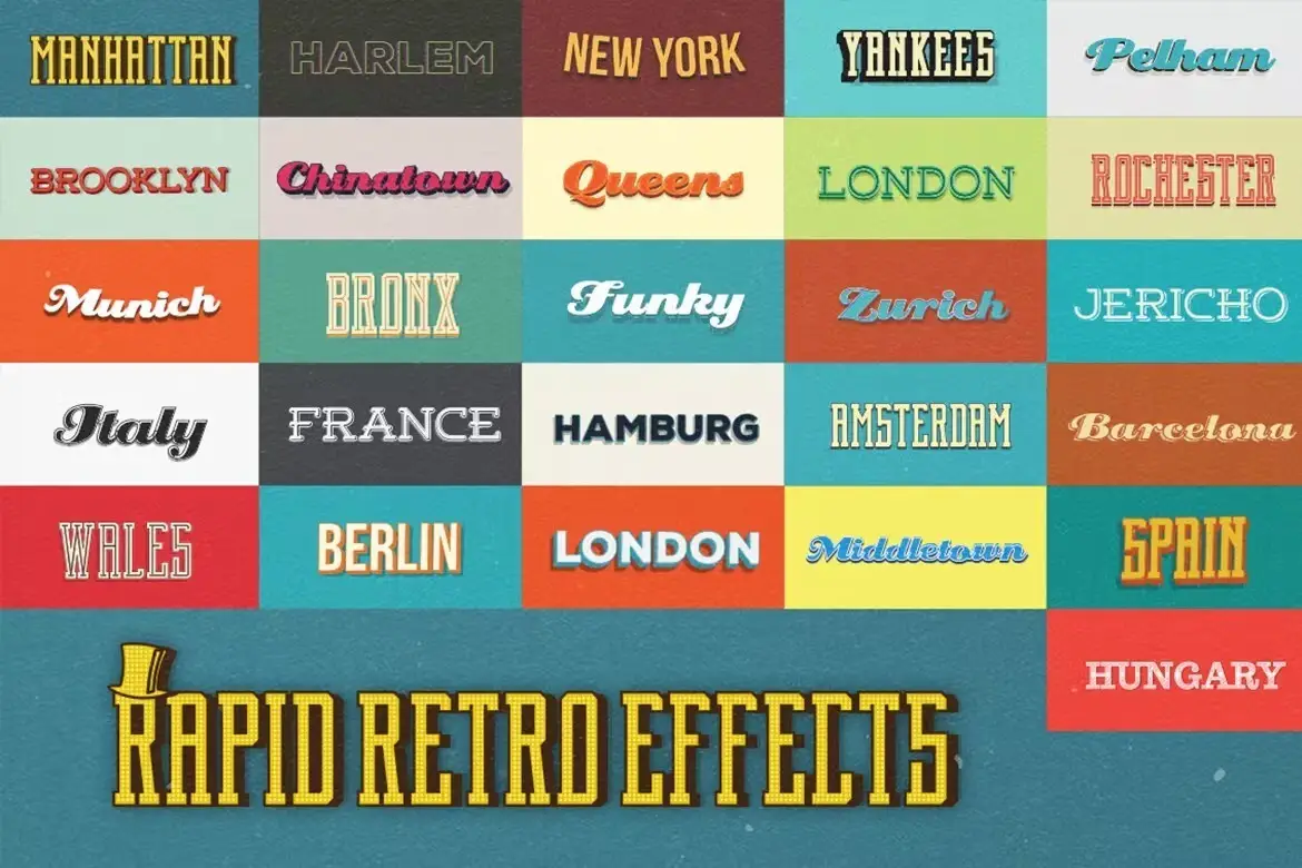 Retrohat™ Graphic Styles 4 retrohat graphic styles3 1