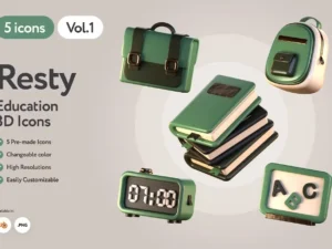 retsy 3d education icons1