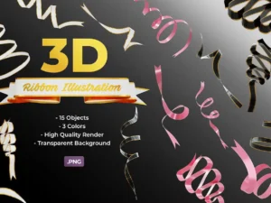 ribbon 3d illustration1
