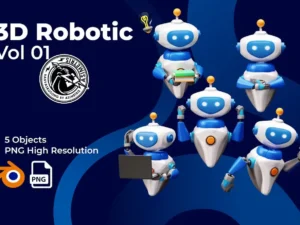 robot 3d icon illustration1