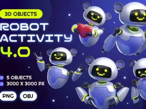 robot activity 40 3d illustrations1