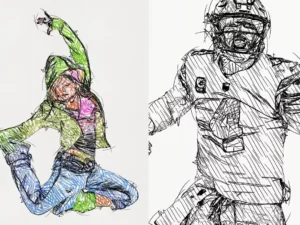 rough sketch photoshop action2