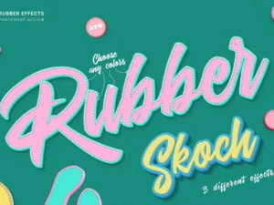 rubber photoshop action1