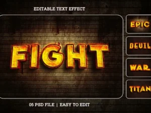rusted text effect layer style set1