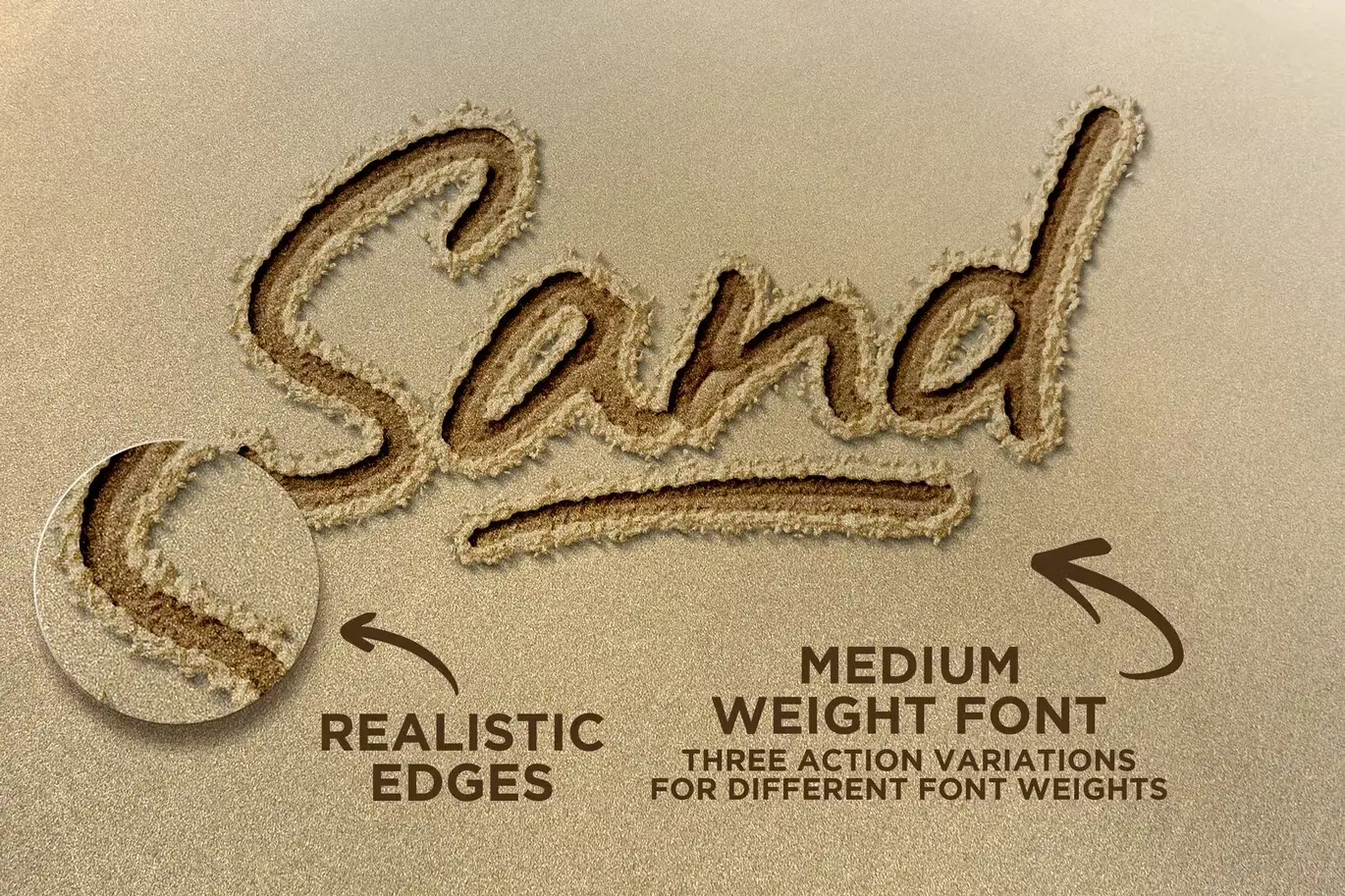 Sand Type Photoshop Action 6 sand type photoshop action4