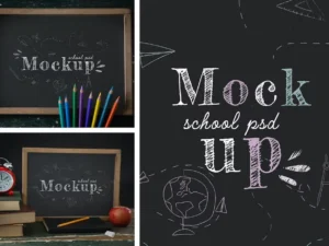 school chalkboard mockup1