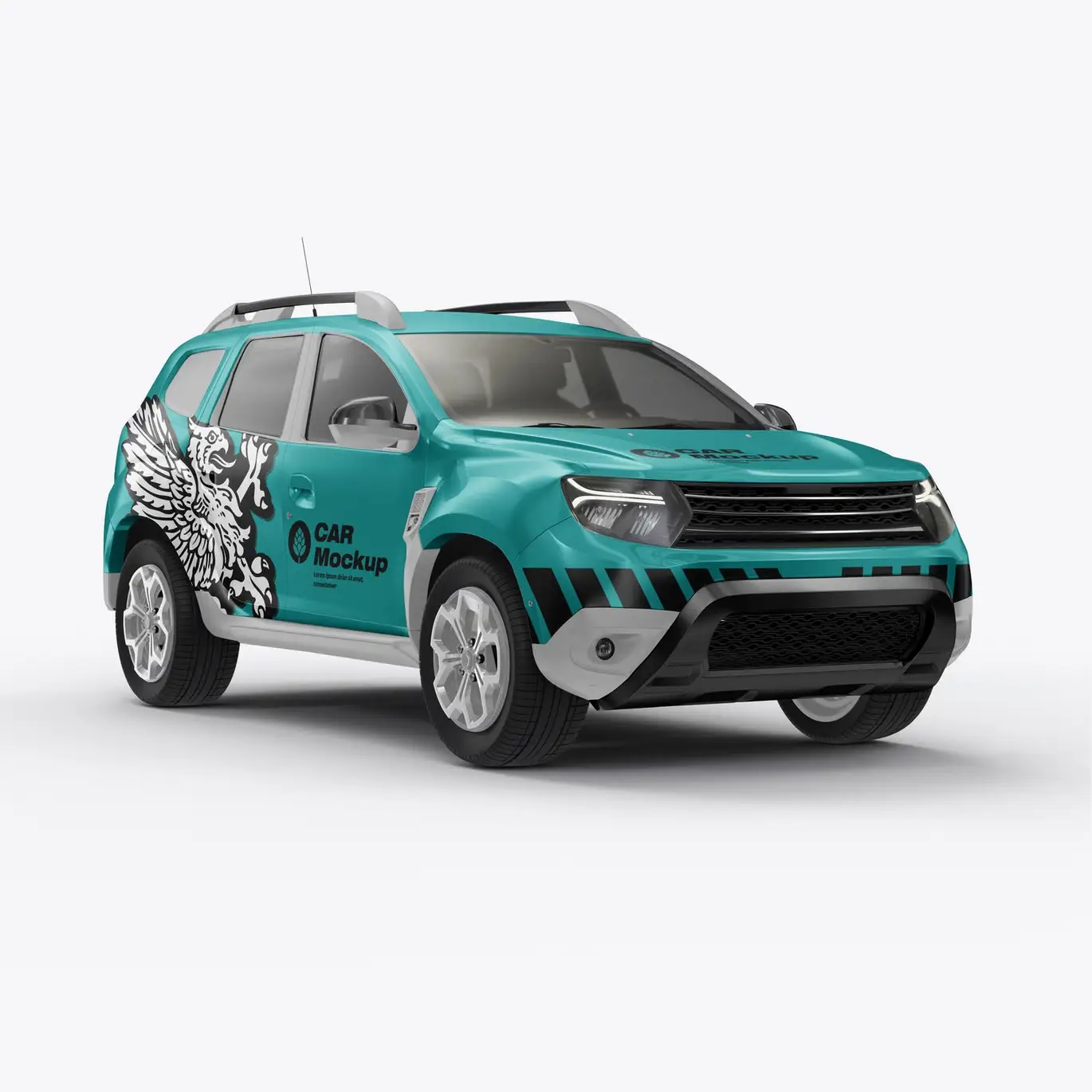 Set Car Wrap Mockup 9 set car wrap mockup 15