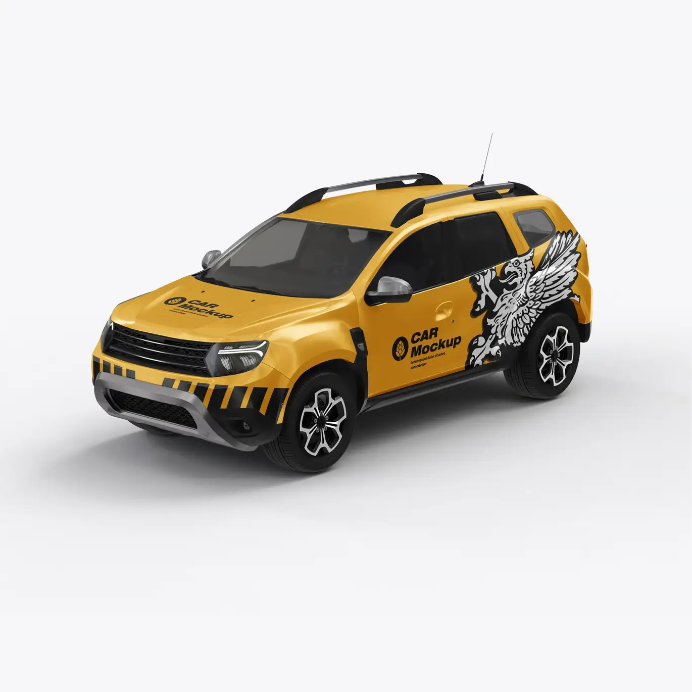 Set Car Wrap Mockup 8 set car wrap mockup 4