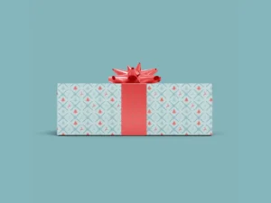 set gift box mockup with bow mockup 6