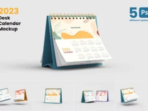 set of desk calendar mockups1