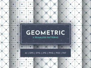 set seamless geometric patterns1