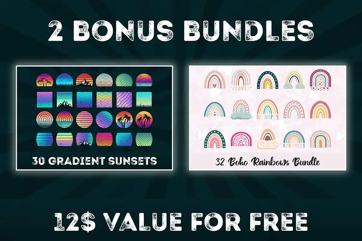 500 Retro SVG Vintage Sunsets Bundle 8 sh4rkdesign 500 retro svg vintage sunsets bundle 5