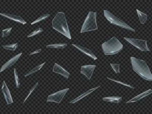 shards of broken glass shattered particles1