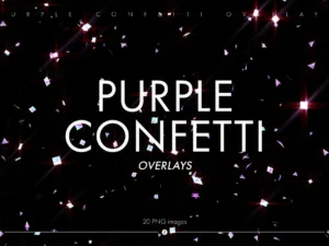 shiny purple confetti overlays1 1