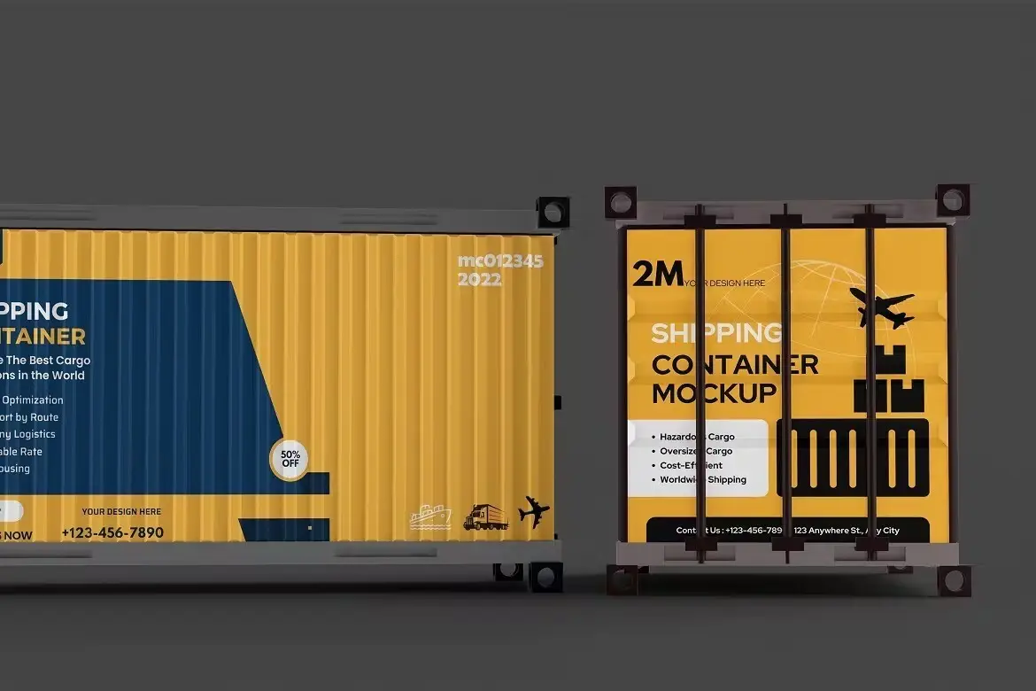 High Quality Shipping Container Mock-Ups