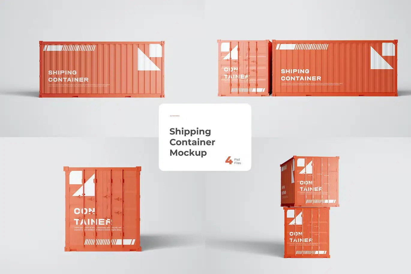 Shipping Container Mockup