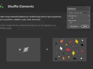 shuffle elements randomize layer props1