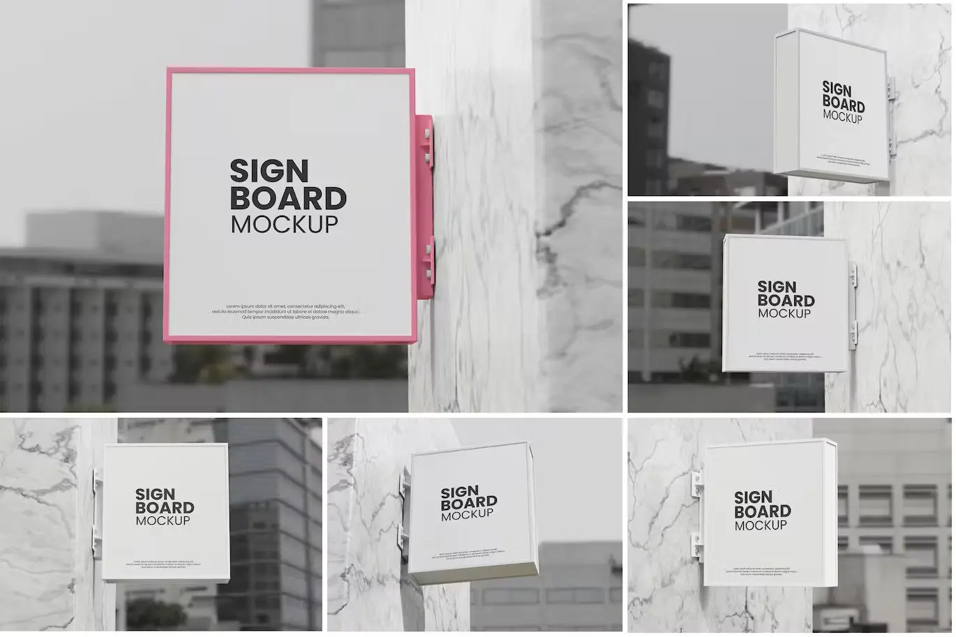 Sign Board Mockup