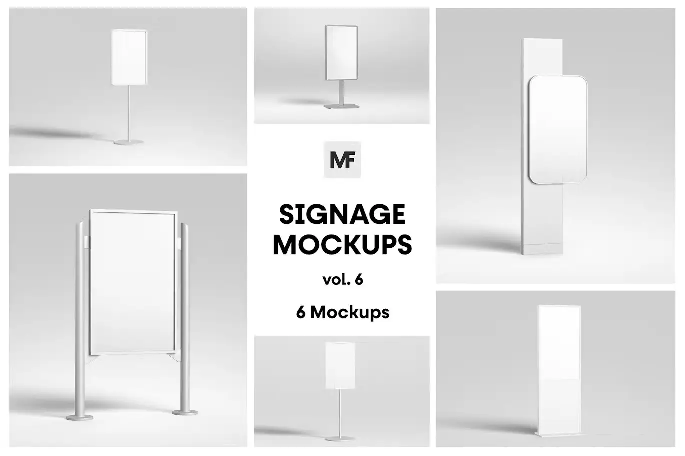 Signage Stand Mockups vol.6 - Advertising