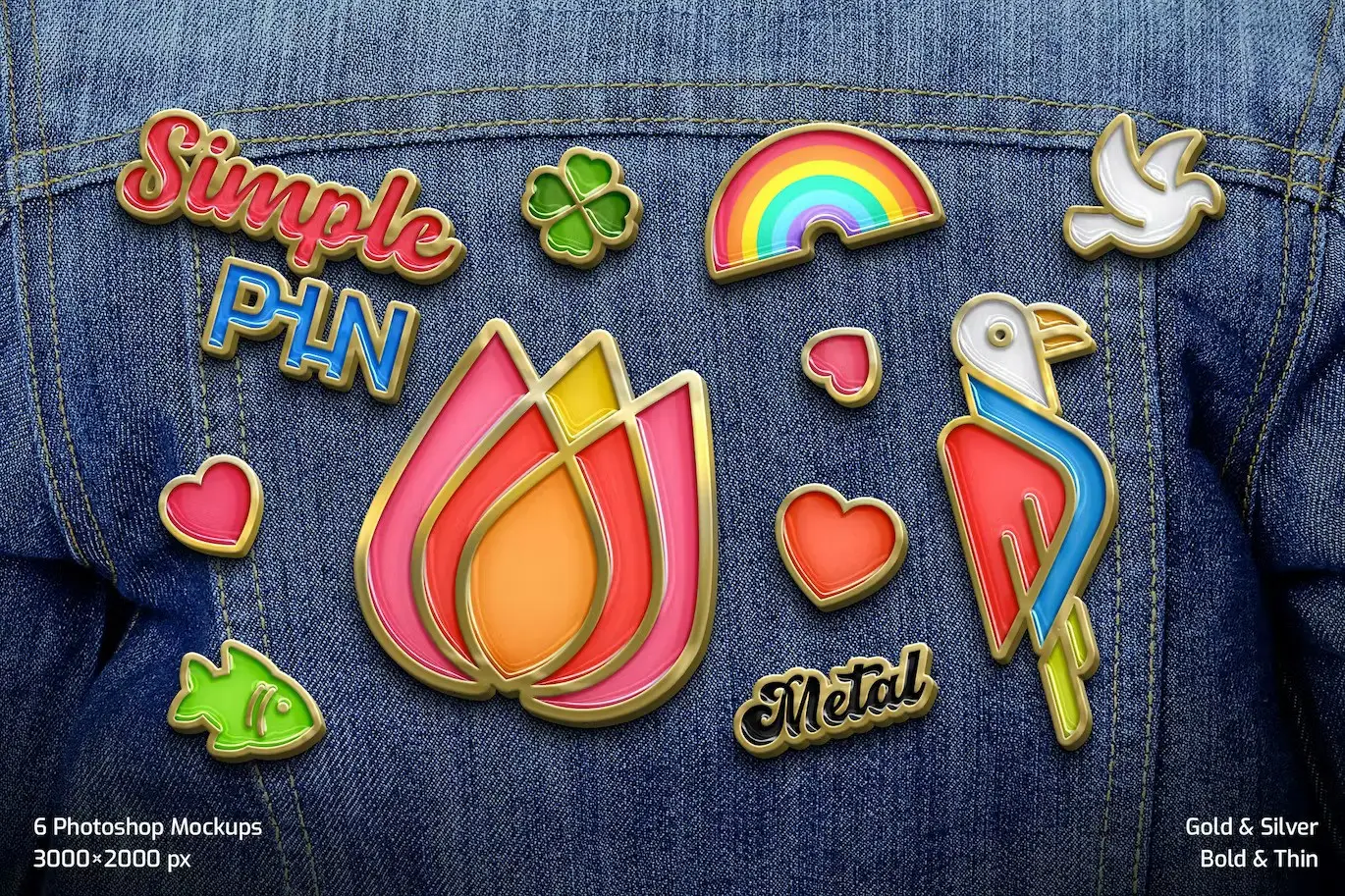 Simple Enamel Pin