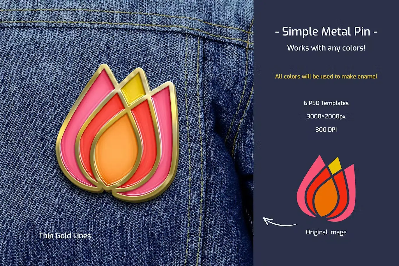 Simple Enamel Pin 5 simple enamel pin4