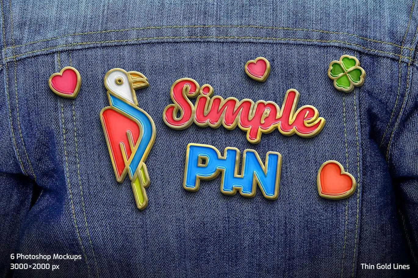 Simple Enamel Pin 7 simple enamel pin6