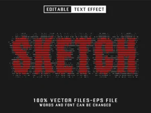 sketch editable text effect1