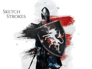 sketch strokes photoshop action1