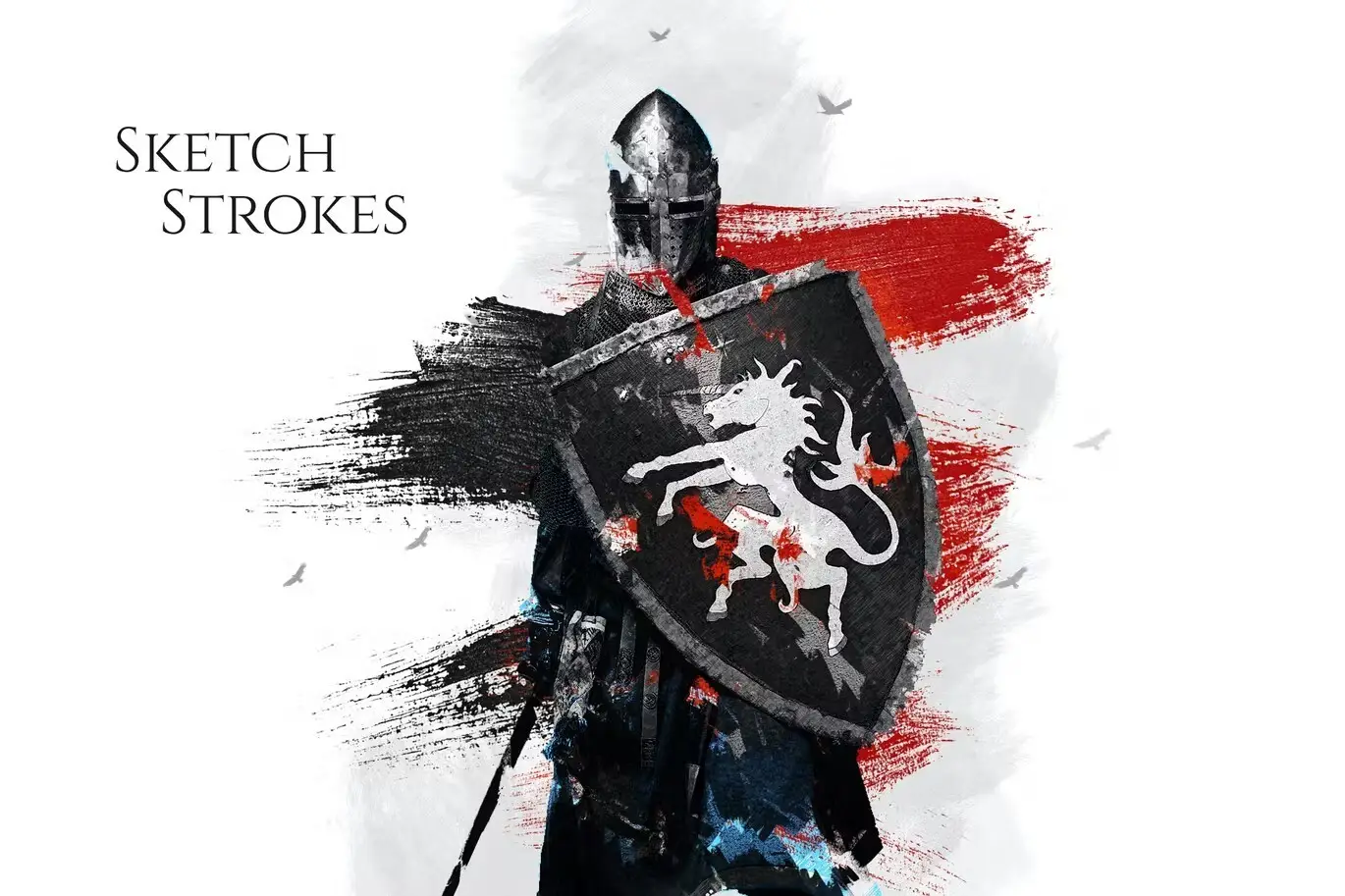 Sketch Strokes Photoshop Action