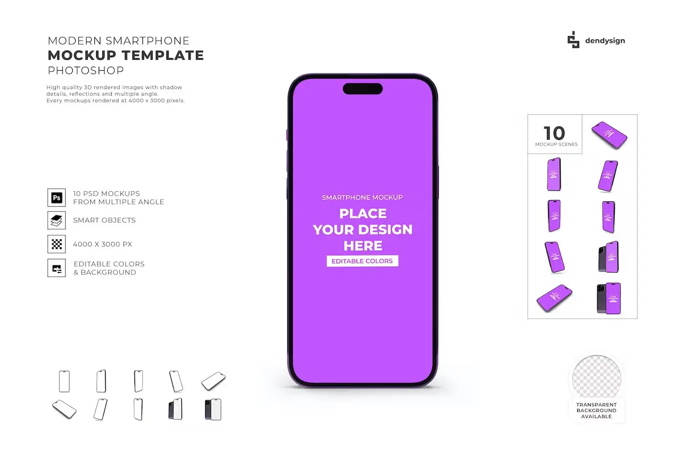 Smartphone Mockup Template Set 3 smartphone mockup template set01