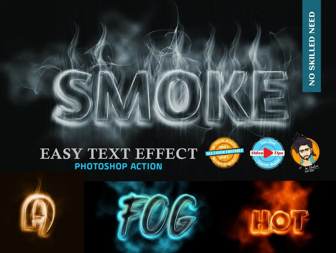 Smoke Text Effect Plugin