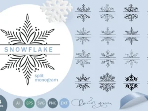 snowflake split monogram1