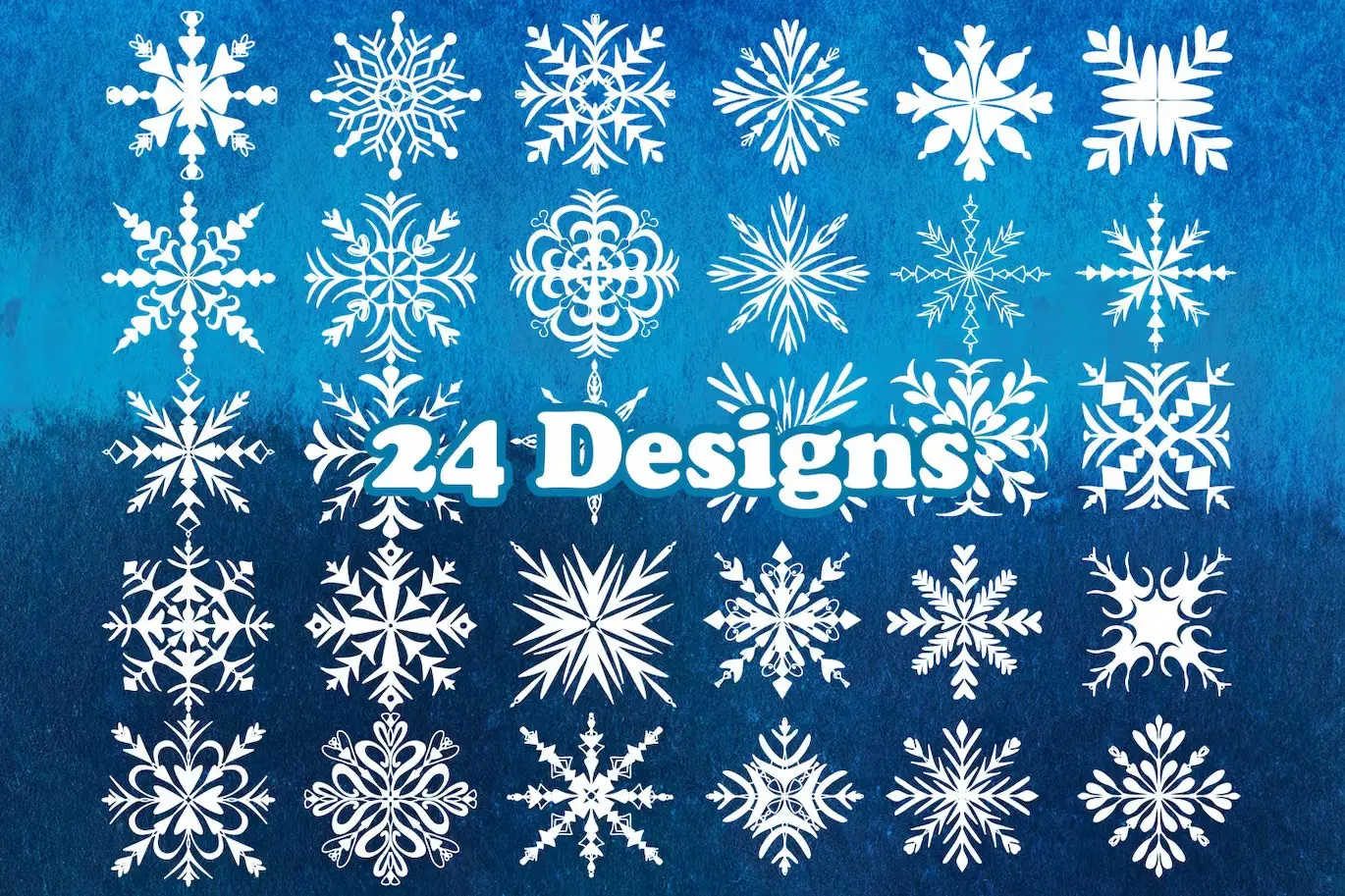 Snowflakes Photoshop Stamp Brushes 5 snowflakes stamp brushes4