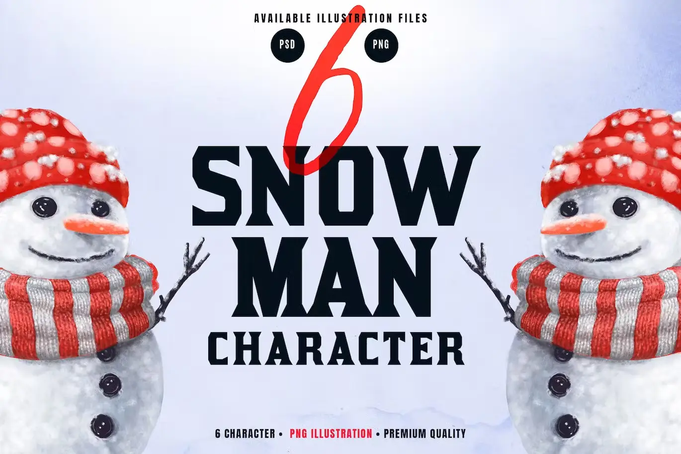 Snowman Character Illustration