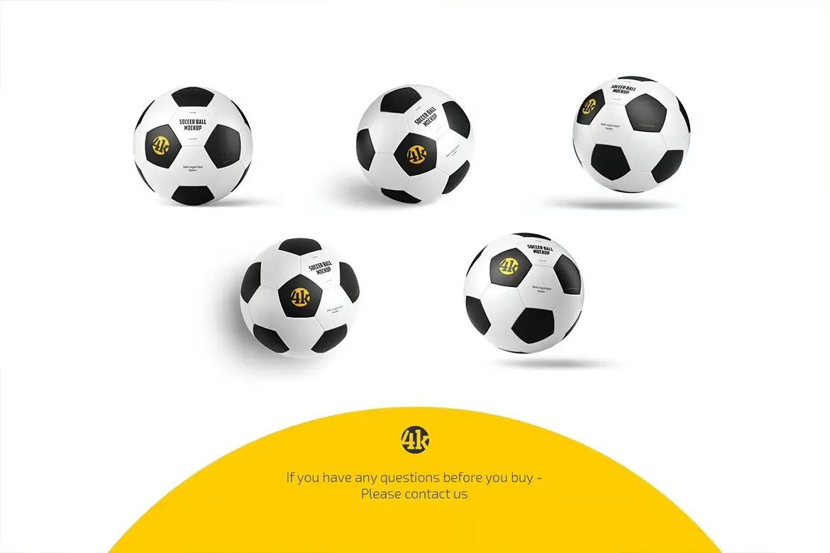 Soccer Ball Mockup Set