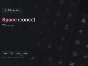 space icons set1