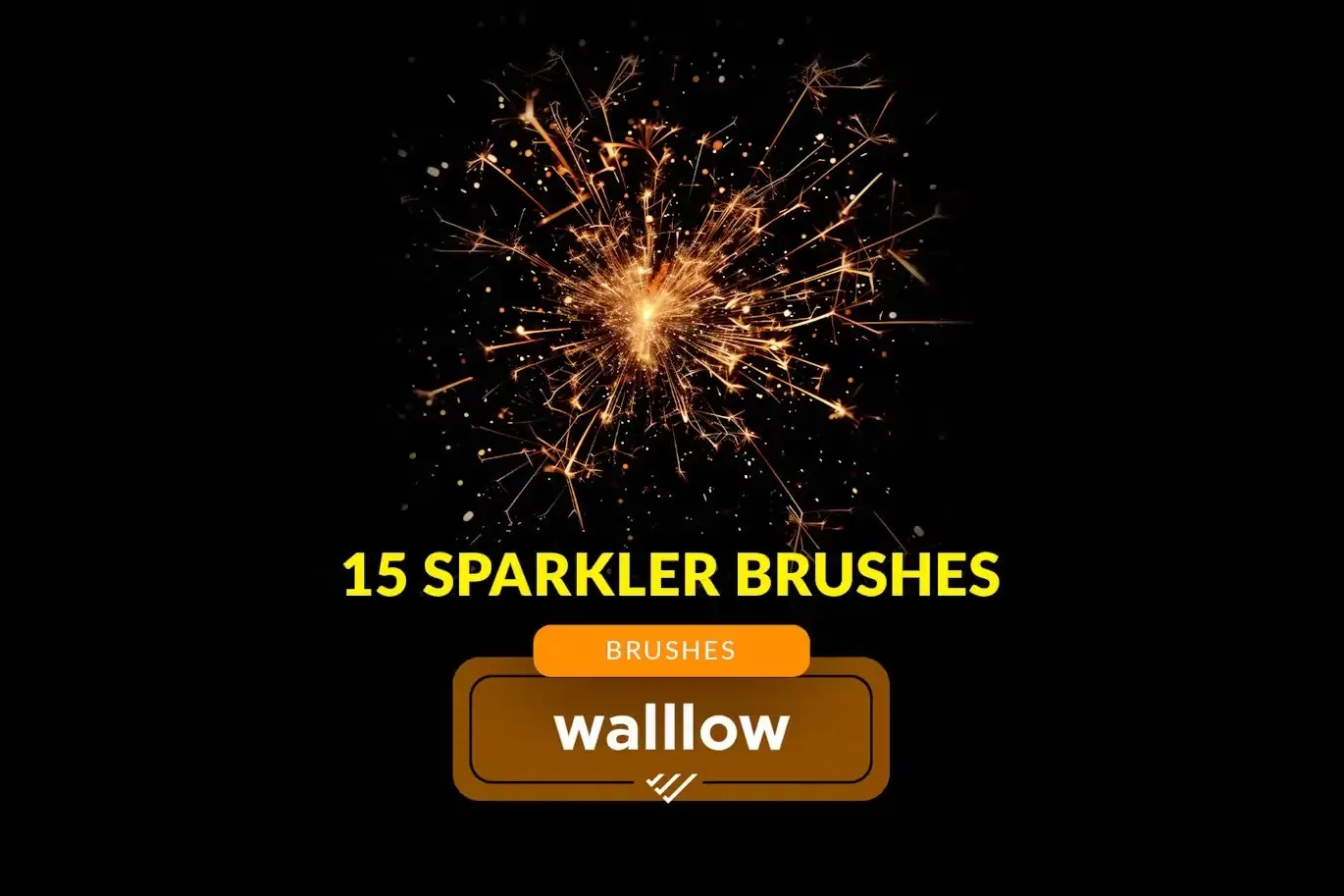Sparkler photoshop brushes, Firework brushes