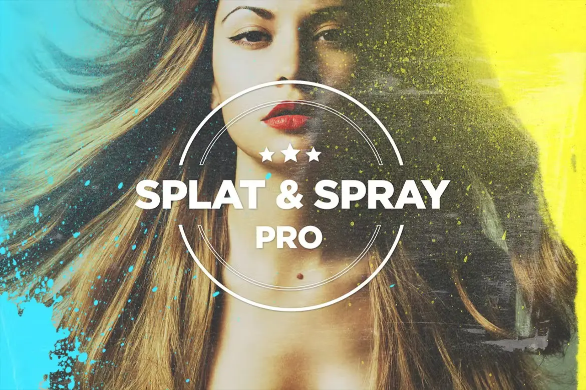 Adobe Photoshop Photo Overlay Bundle - 52 Overlays 7 splat and spray pro brushes1