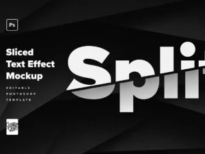 split sliced text effect mockup1 2