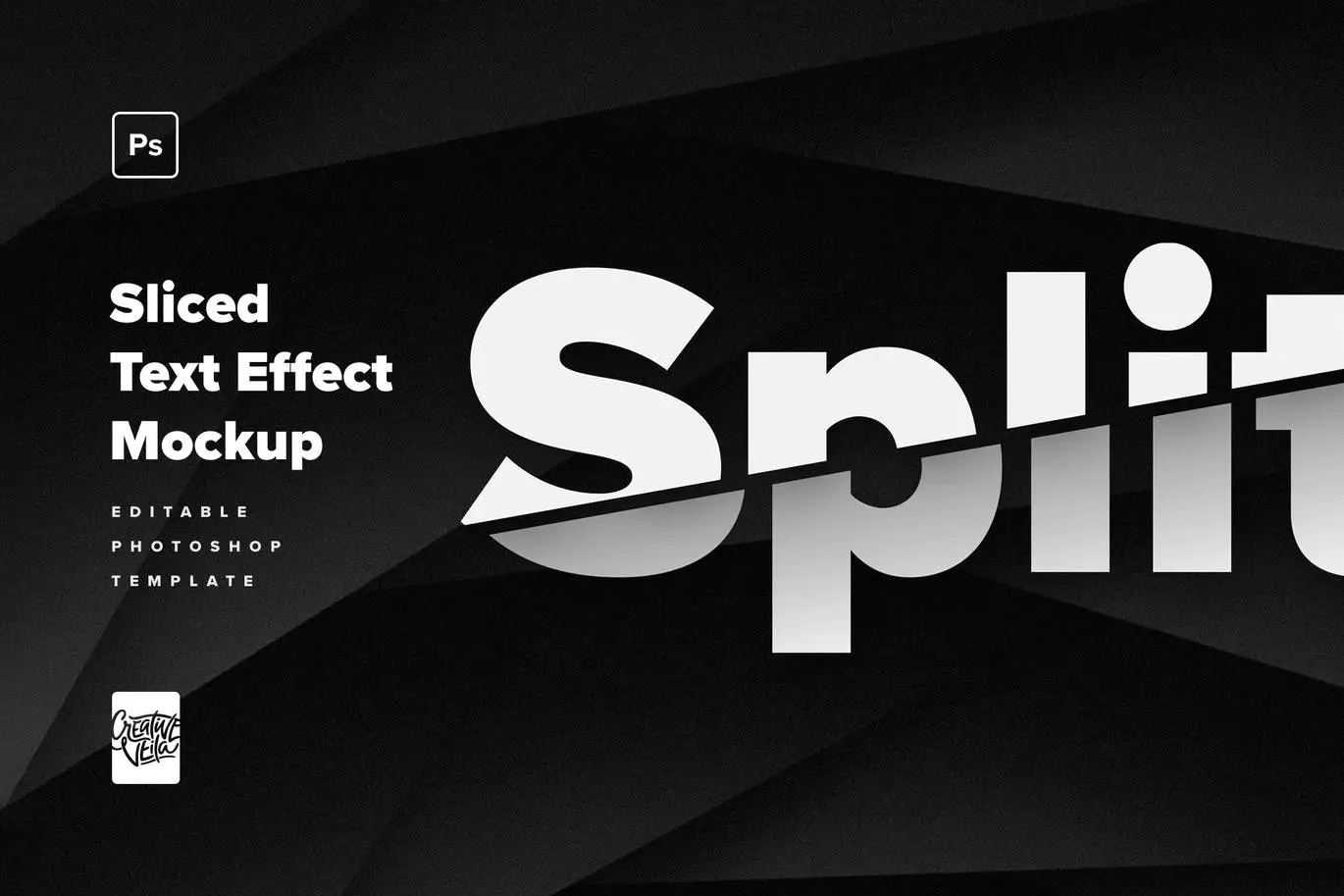 Split - Sliced Text Effect Mockup 2 split sliced text effect mockup1