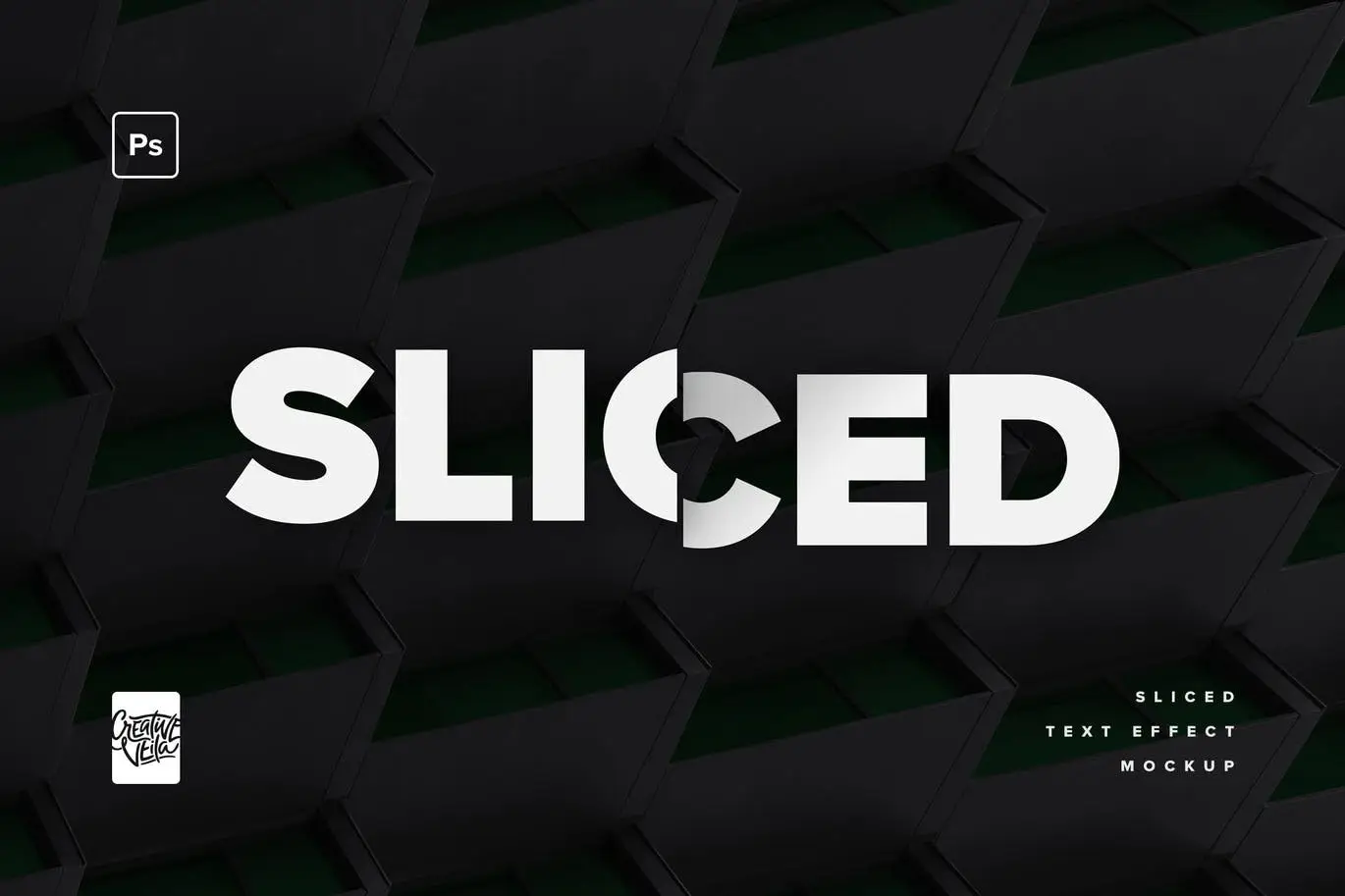 Split - Sliced Text Effect Mockup 4 split sliced text effect mockup2