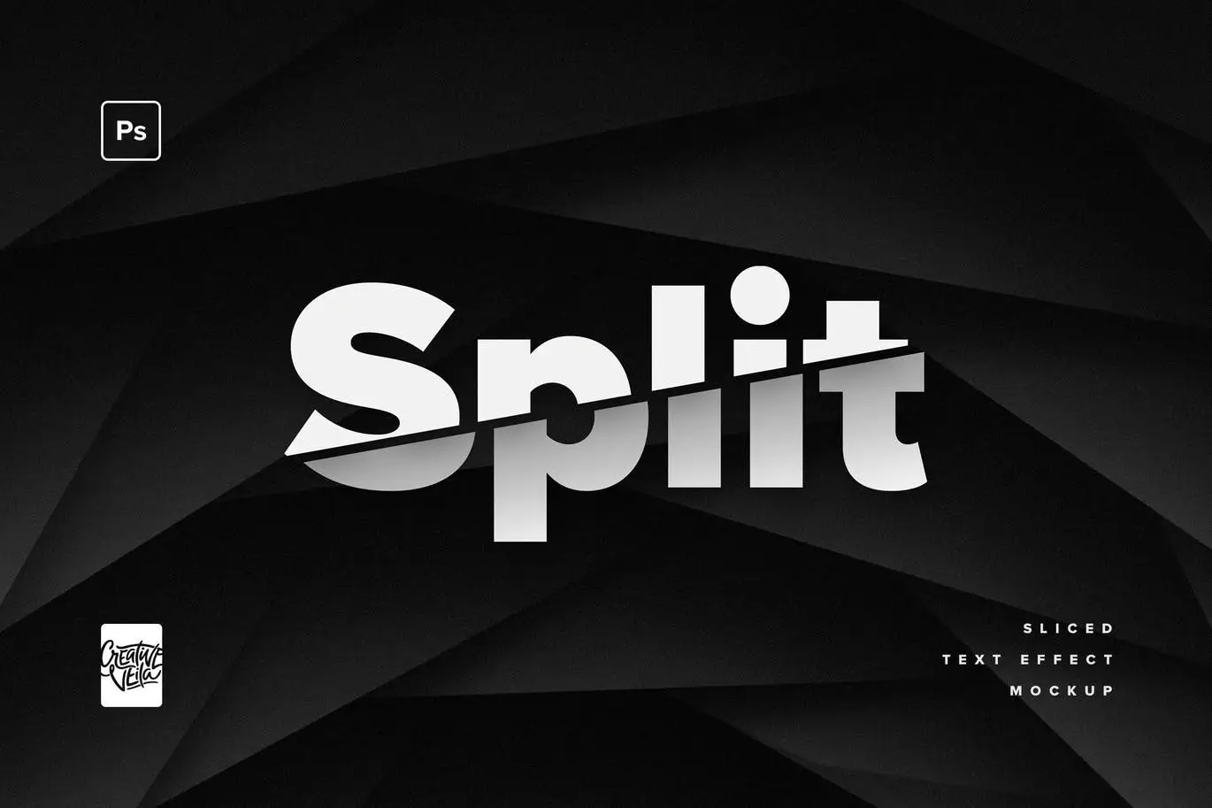 Split - Sliced Text Effect Mockup 5 split sliced text effect mockup3 2
