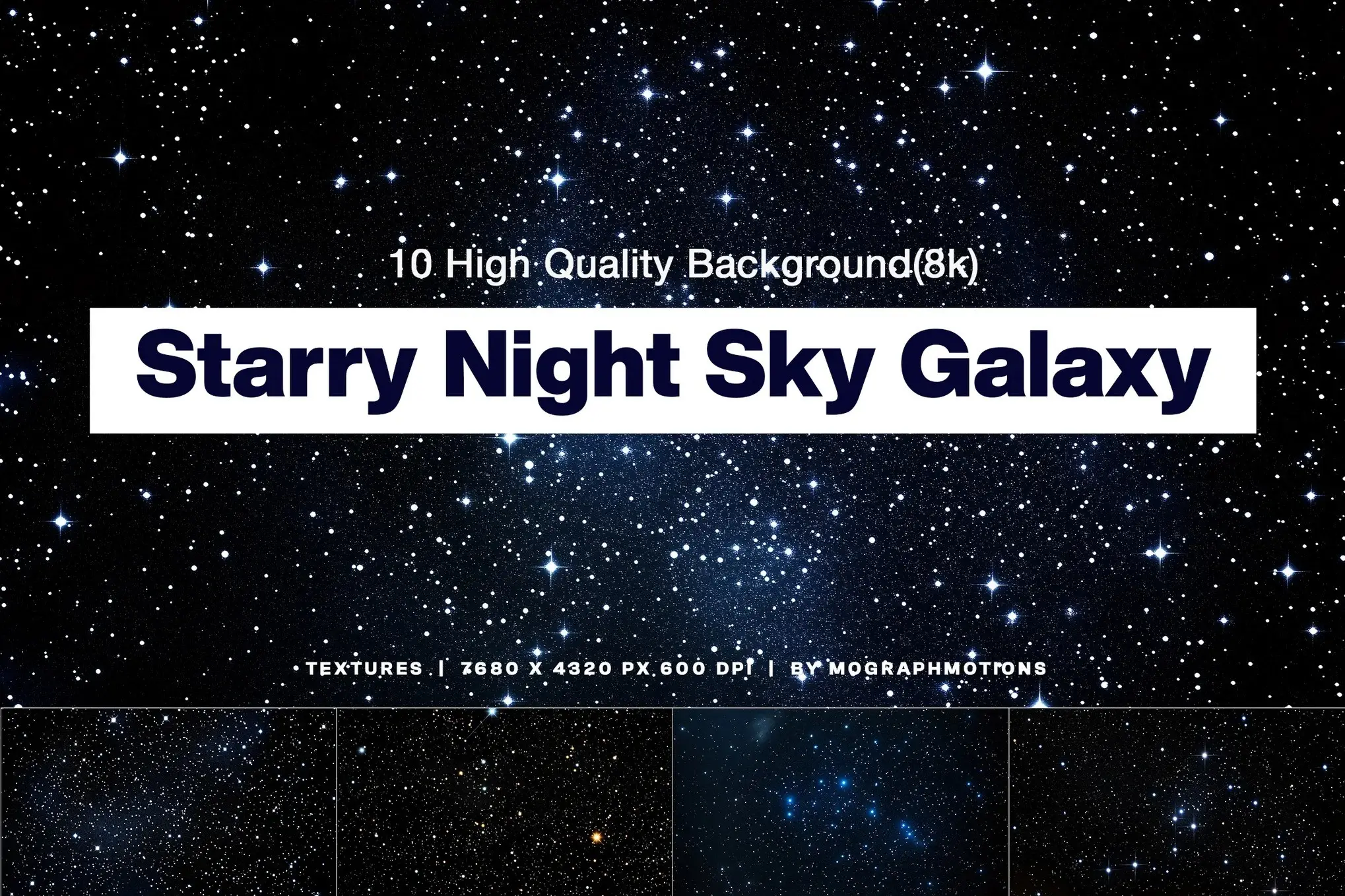 Starry Night Sky Galaxy Background