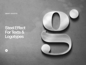 steel effect for texts logotypes1