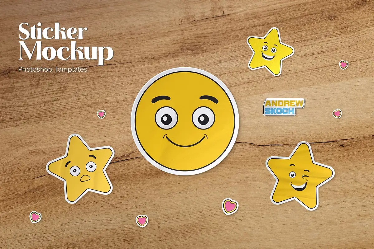 Sticker Mockup 9 sticker mockup 1