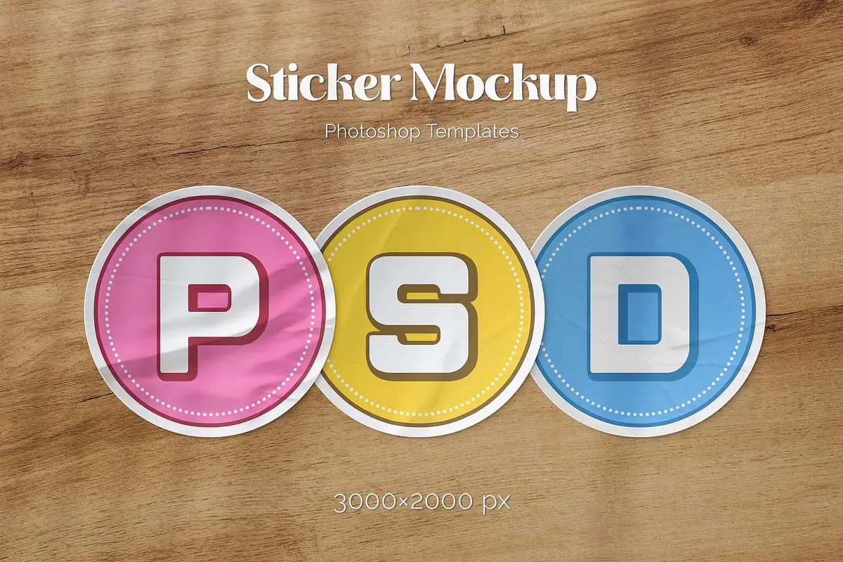 Sticker Mockup 8 sticker mockup 4