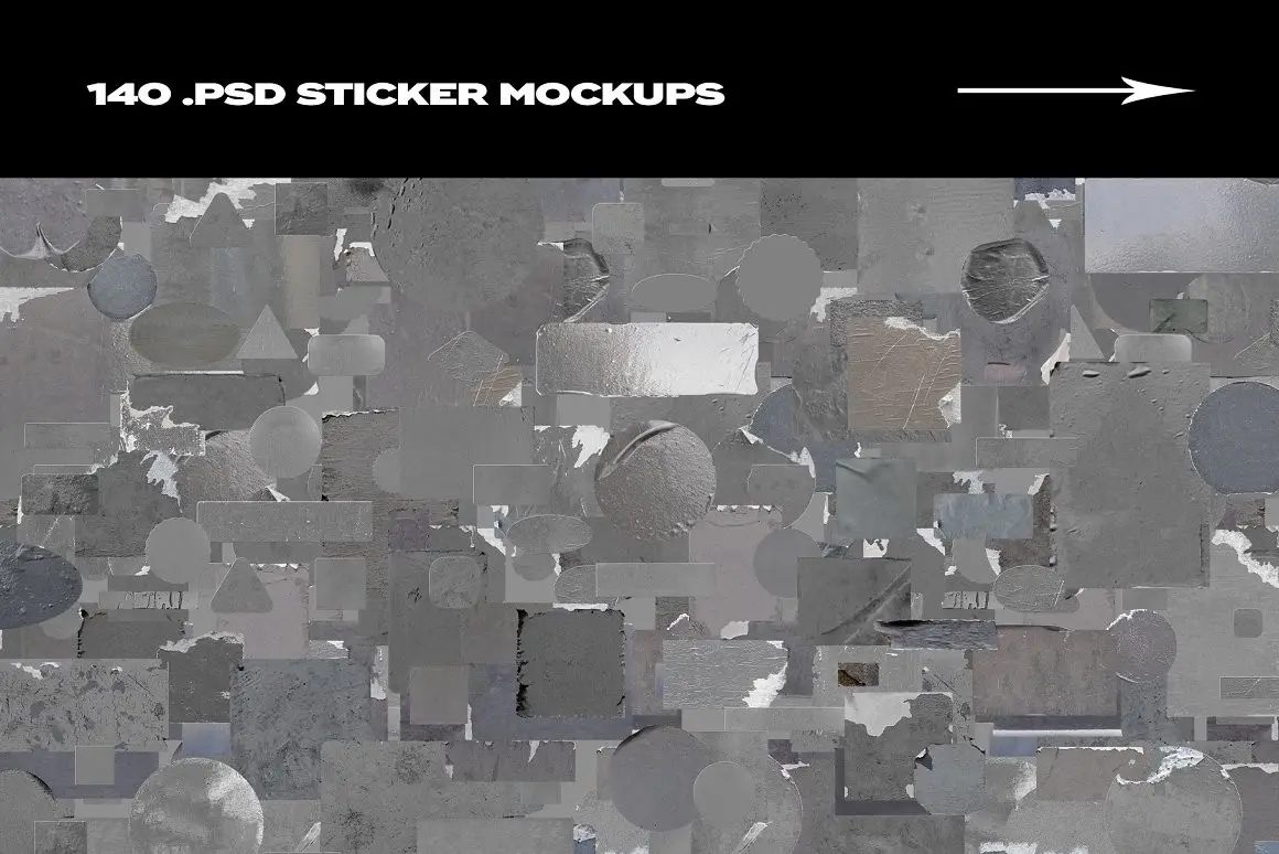 Sticker Mockup Bundle Logo Branding 4 sticker mockup bundle logo branding3