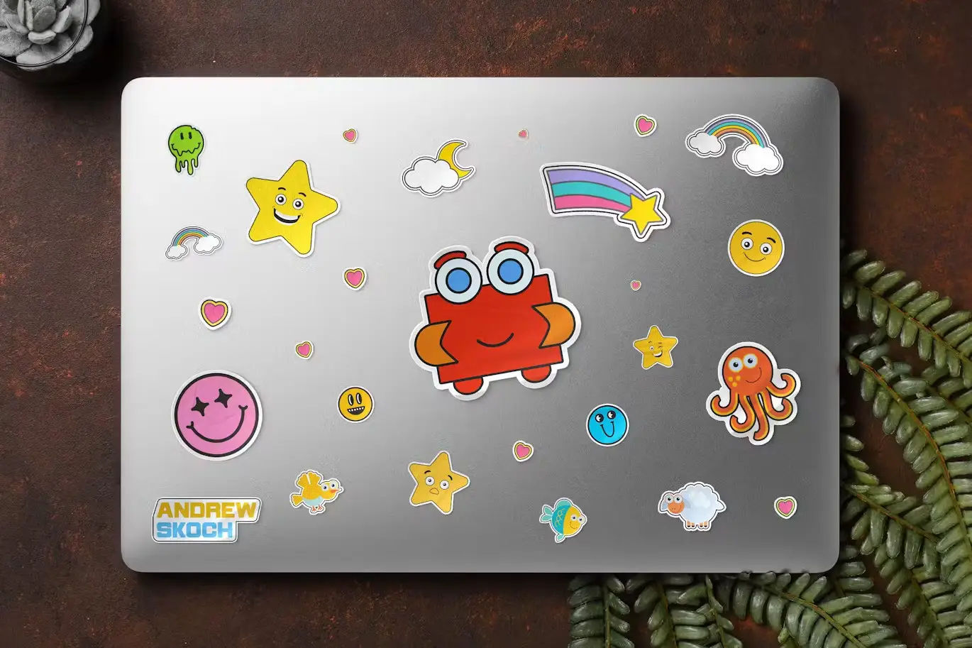 Sticker Mockup 3 sticker mockup2