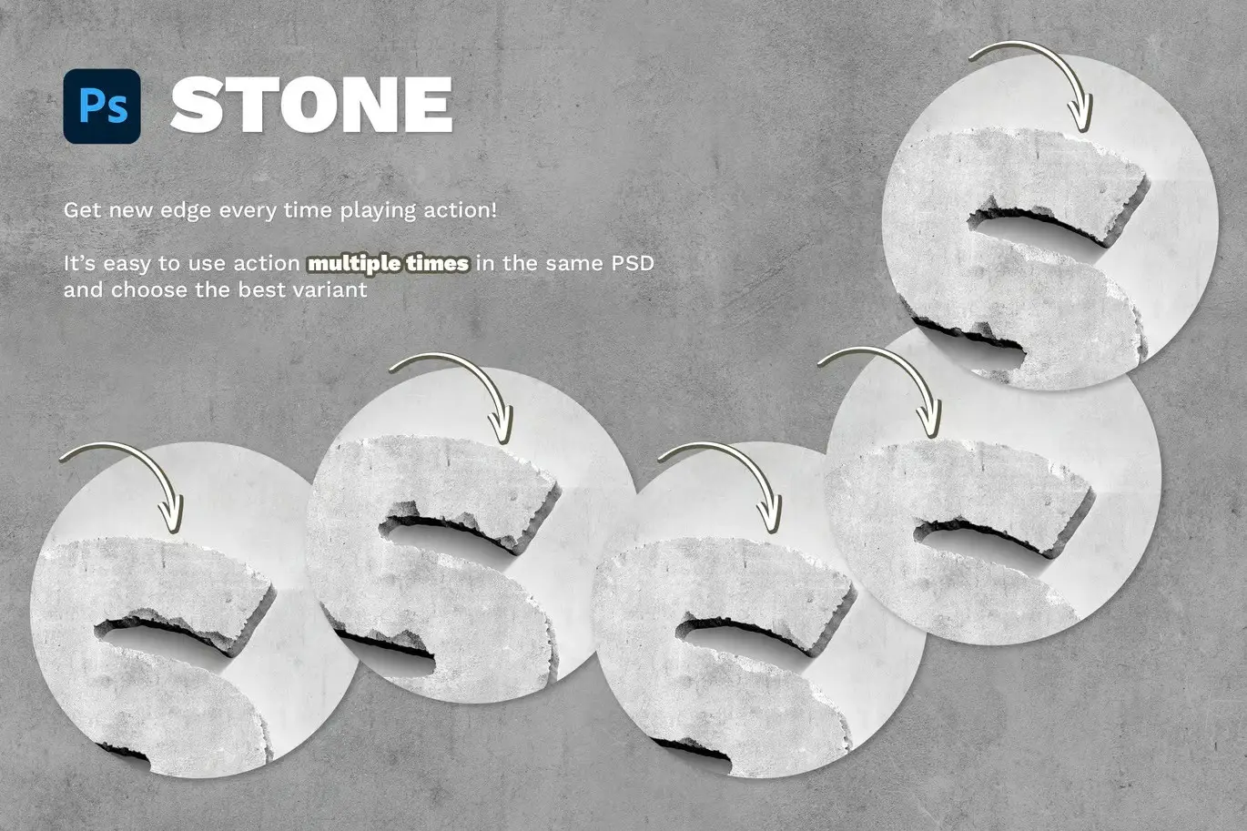 Stone Effect Photoshop Action