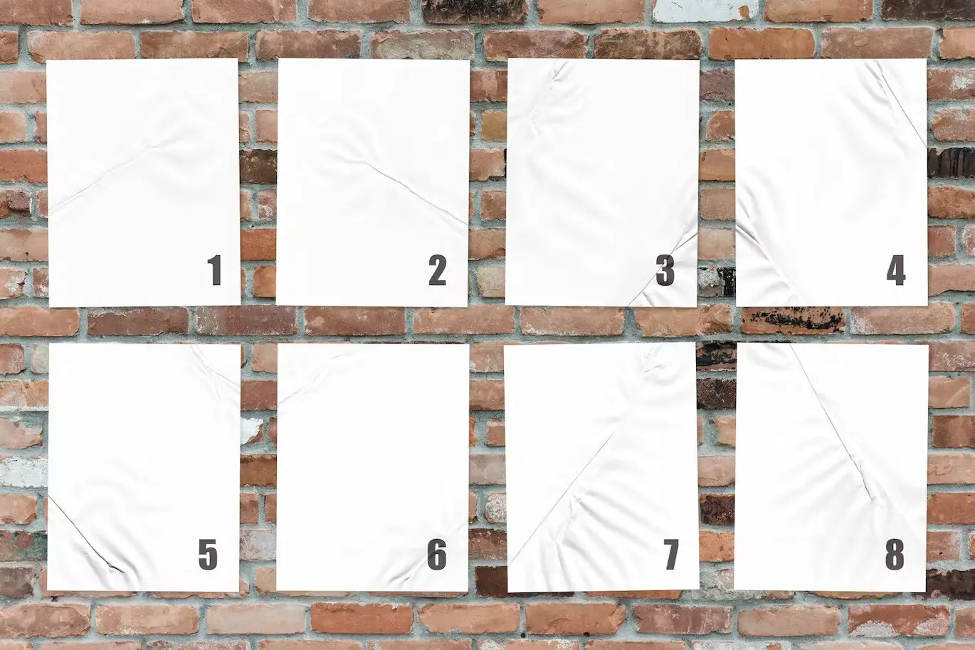 Street Art: Paper Poster Mockups 7 street art paper poster mockups05